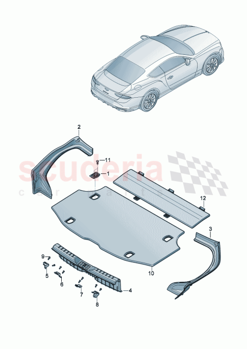 Part Diagram for Bentley 3SD853596K