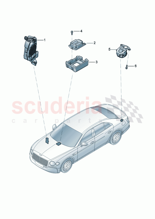 Part Diagram for Bentley 3SE 035 382