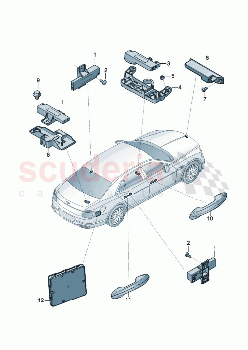 Part Diagram for Bentley 3SE 962 285