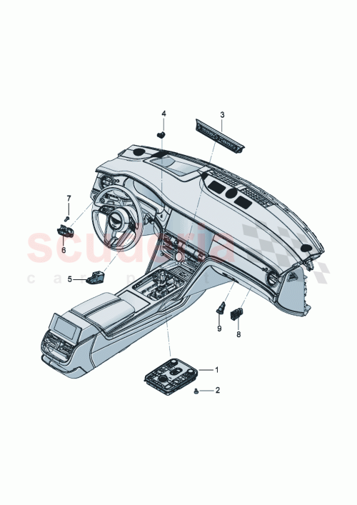 Part Diagram for Bentley 3SE 959 672 AL