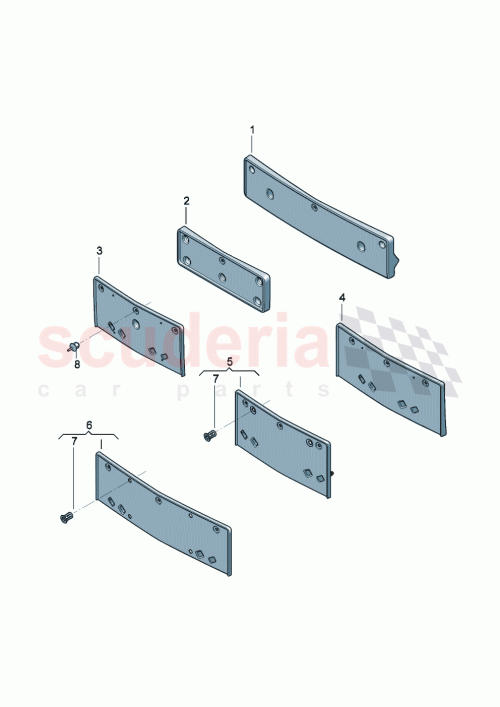Part Diagram for Bentley 3SE 807 287 BB