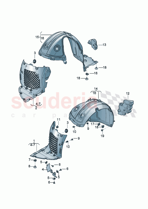 Part Diagram for Bentley 3SE809083E