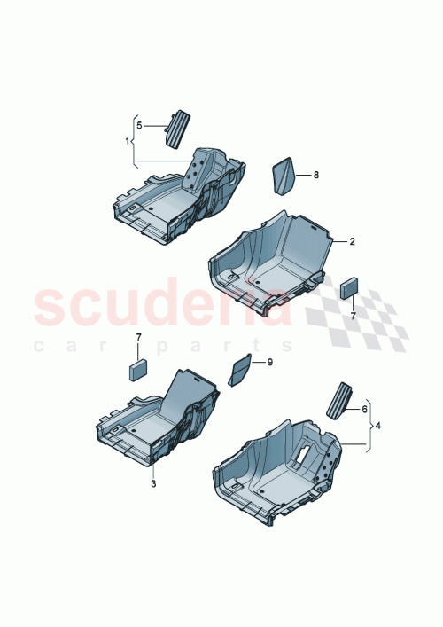 Part Diagram for Bentley 3SE 863 002 H