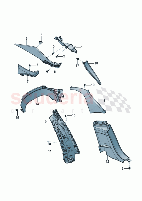Part Diagram for Bentley 3SE 853 173 T