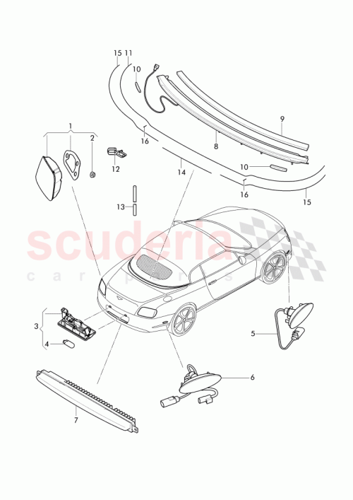 Part Diagram for Bentley 3W7 854 335