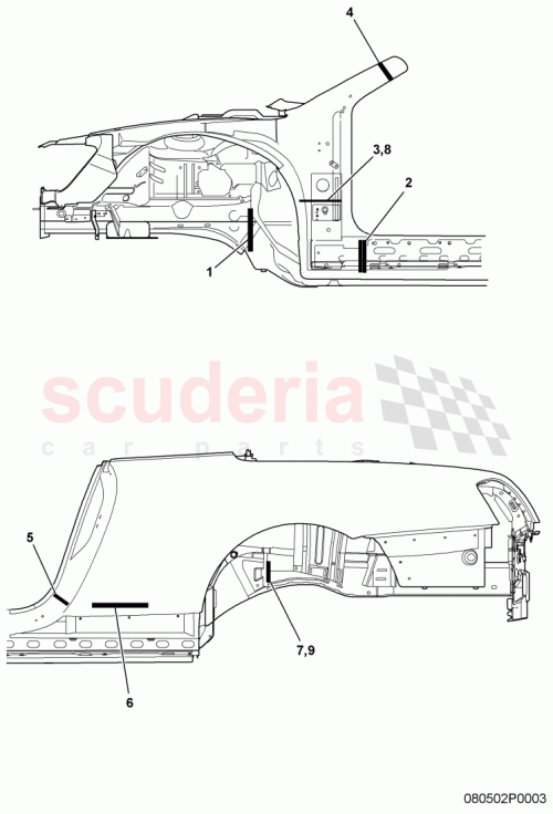 Part Diagram for Bentley 3W7810889