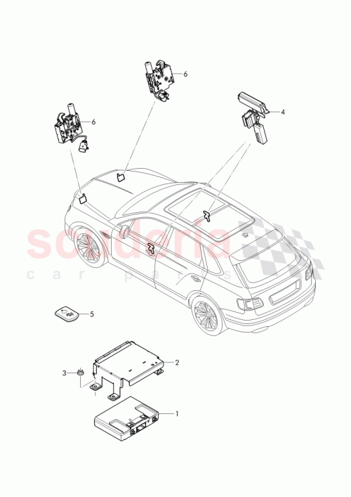 Part Diagram for Bentley 3W0 937 045 C