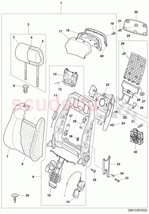 Part Diagram for Bentley 3W5881532