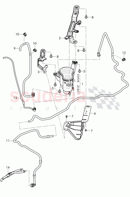 Part Diagram for Bentley 8K0201799AD