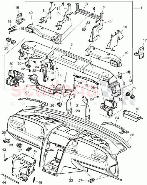 Part Diagram for Bentley 3W3857669S
