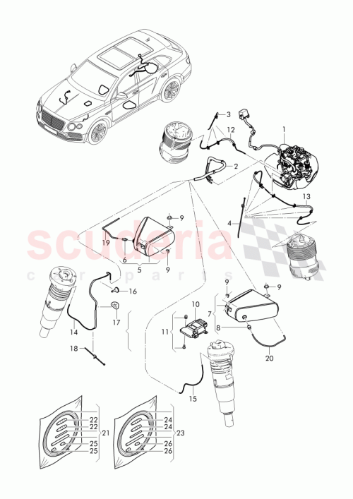 Part Diagram for Bentley 3D0971838A