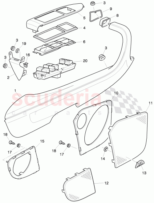 Part Diagram for Bentley 3W1 867 109 G
