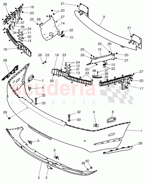Part Diagram for Bentley 3W3 807 499 D