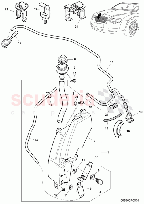 Part Diagram for Bentley N90683801