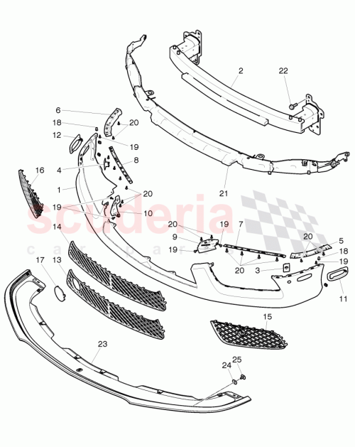 Part Diagram for Bentley 3W3 807 350 A