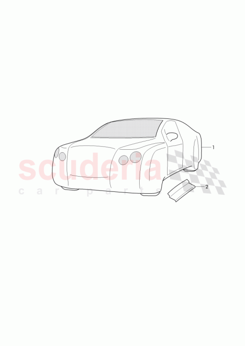 Part Diagram for Bentley 4W0 000 290 B
