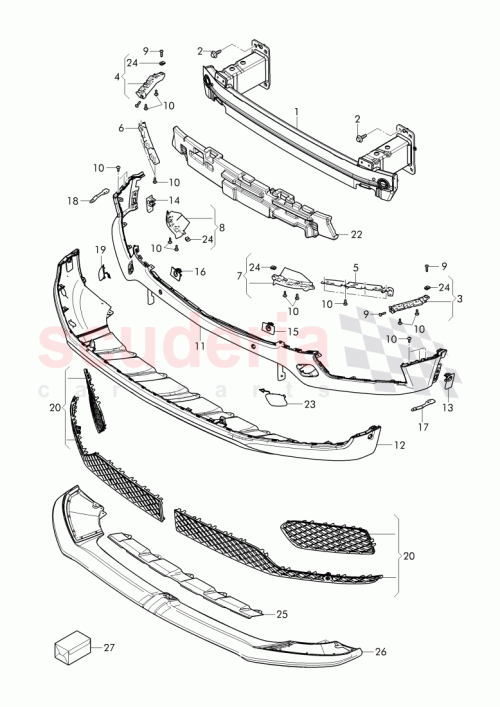 Part Diagram for Bentley 36A 071 609 A
