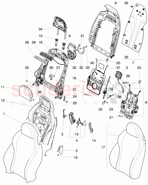 Part Diagram for Bentley 3W7881680A