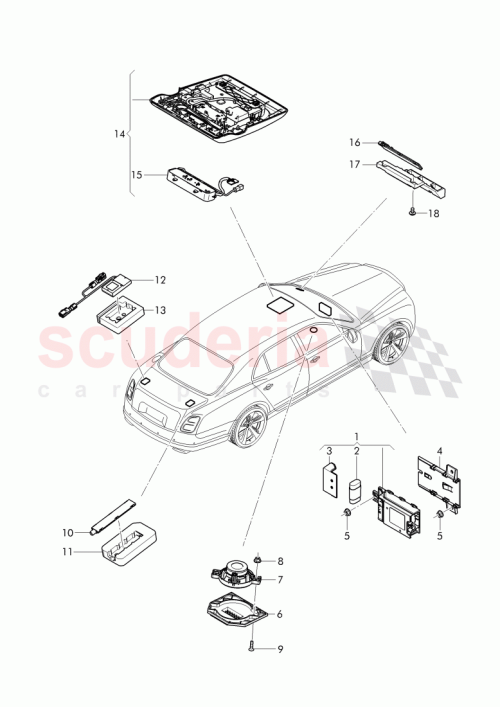 Part Diagram for Bentley WHT 003 643