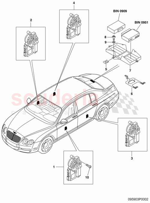 Part Diagram for Bentley 3D0959507C