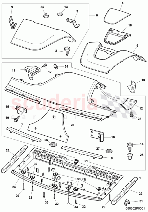 Part Diagram for Bentley 3W8864524