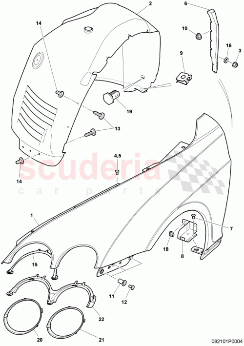 Part Diagram for Bentley 3W8807767C