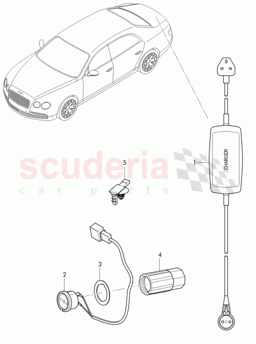 Part Diagram for Bentley WHT 005 882