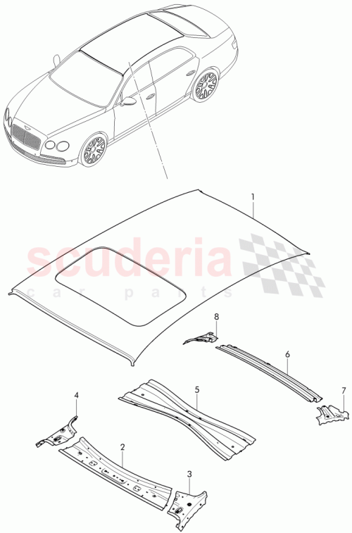 Part Diagram for Bentley 4W0 817 111 A