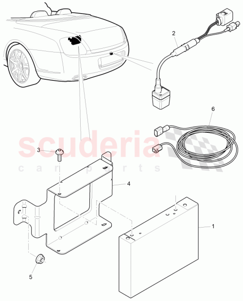 Part Diagram for Bentley 3W7907507