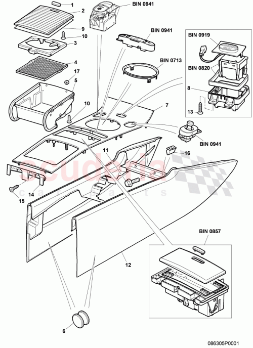 Part Diagram for Bentley 3W0863541