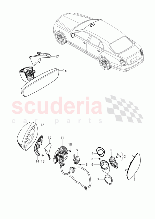 Part Diagram for Bentley 3Y0 857 521 J