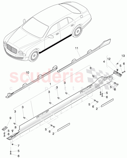Part Diagram for Bentley 3Y5853852D