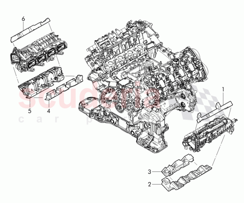 Part Diagram for Bentley 079 133 875 A