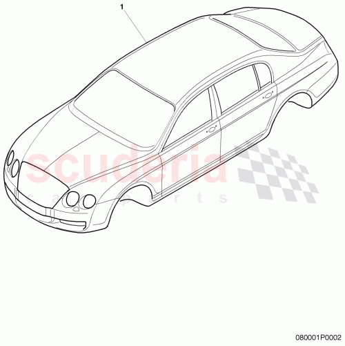 Part Diagram for Bentley 3W5800411