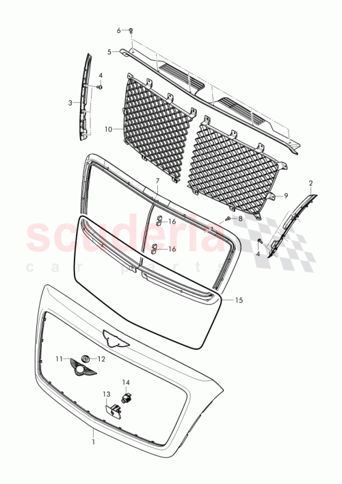 Part Diagram for Bentley 36A853667G