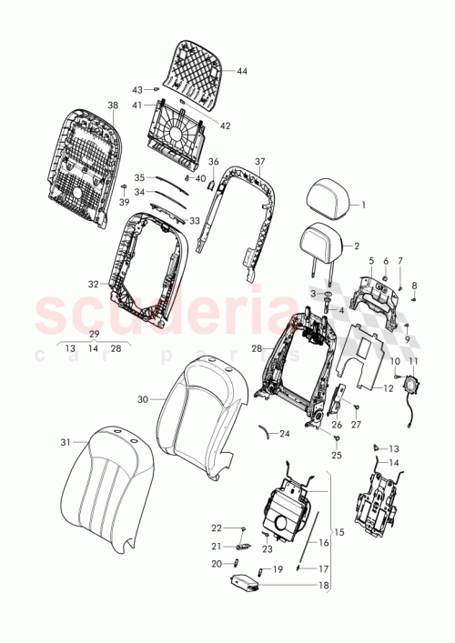 Part Diagram for Bentley 3Y5 881 098 A