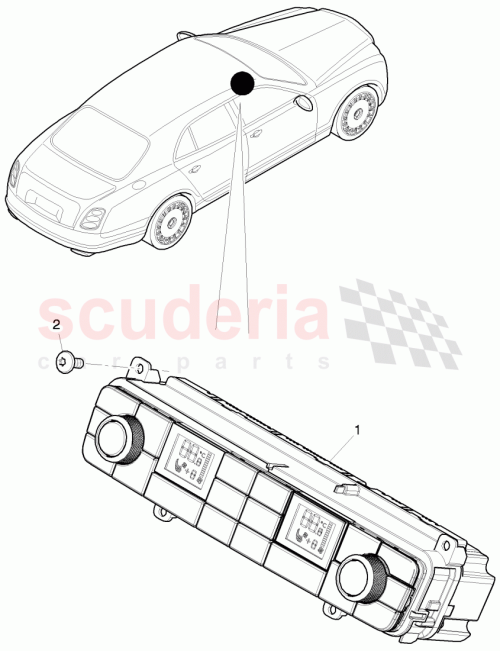Part Diagram for Bentley 3Y0 907 040 D