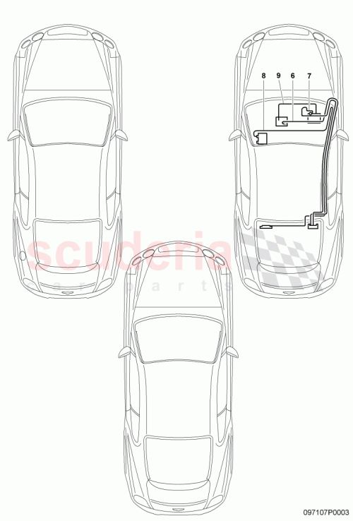 Part Diagram for Bentley 3W7972067D