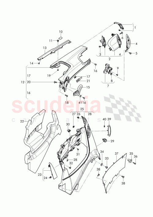 Part Diagram for Bentley 3W7867916D