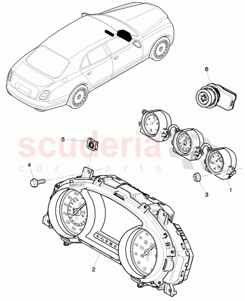 Part Diagram for Bentley 3Y0 920 980