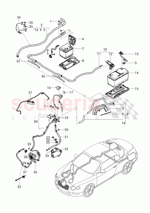 Part Diagram for Bentley 3W1 971 228 A