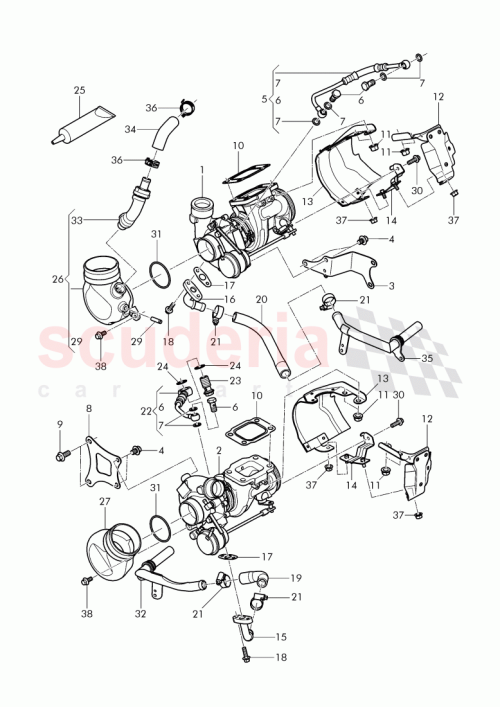 Part Diagram for Bentley 07V 145 777