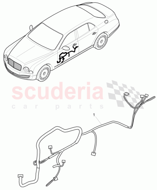 Part Diagram for Bentley 3Y1 971 121 H