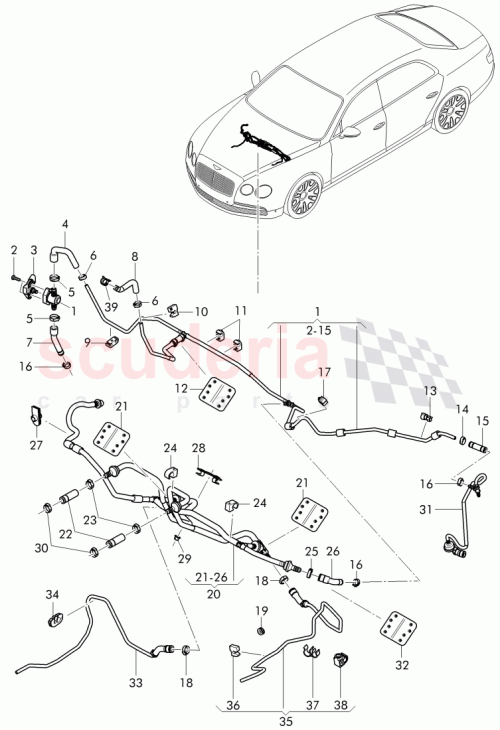 Part Diagram for Bentley 4W2 612 734