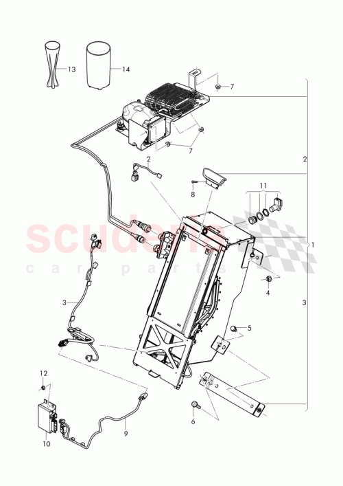 Part Diagram for Bentley 3Y5 862 609 D