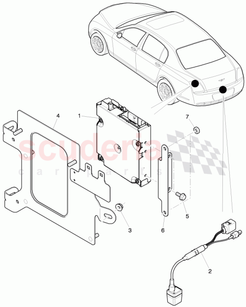 Part Diagram for Bentley 3W0907372