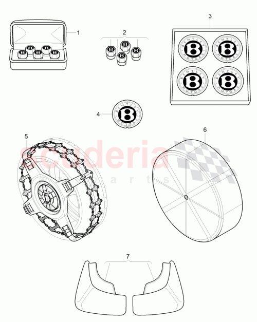 Part Diagram for Bentley 3W0 860 365 B