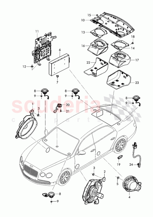 Part Diagram for Bentley 3W3 035 397 B