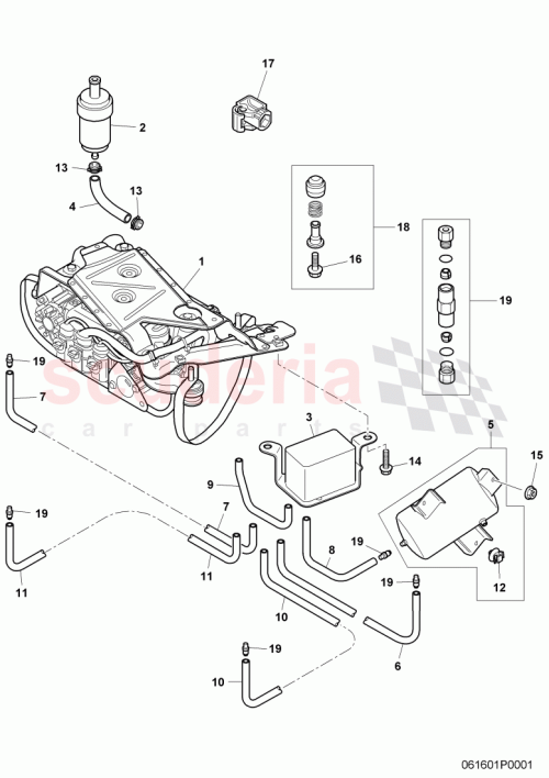 Part Diagram for Bentley 3W7616715