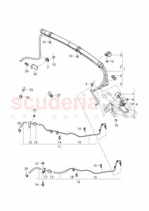 Part Diagram for Bentley 3W0 972 703